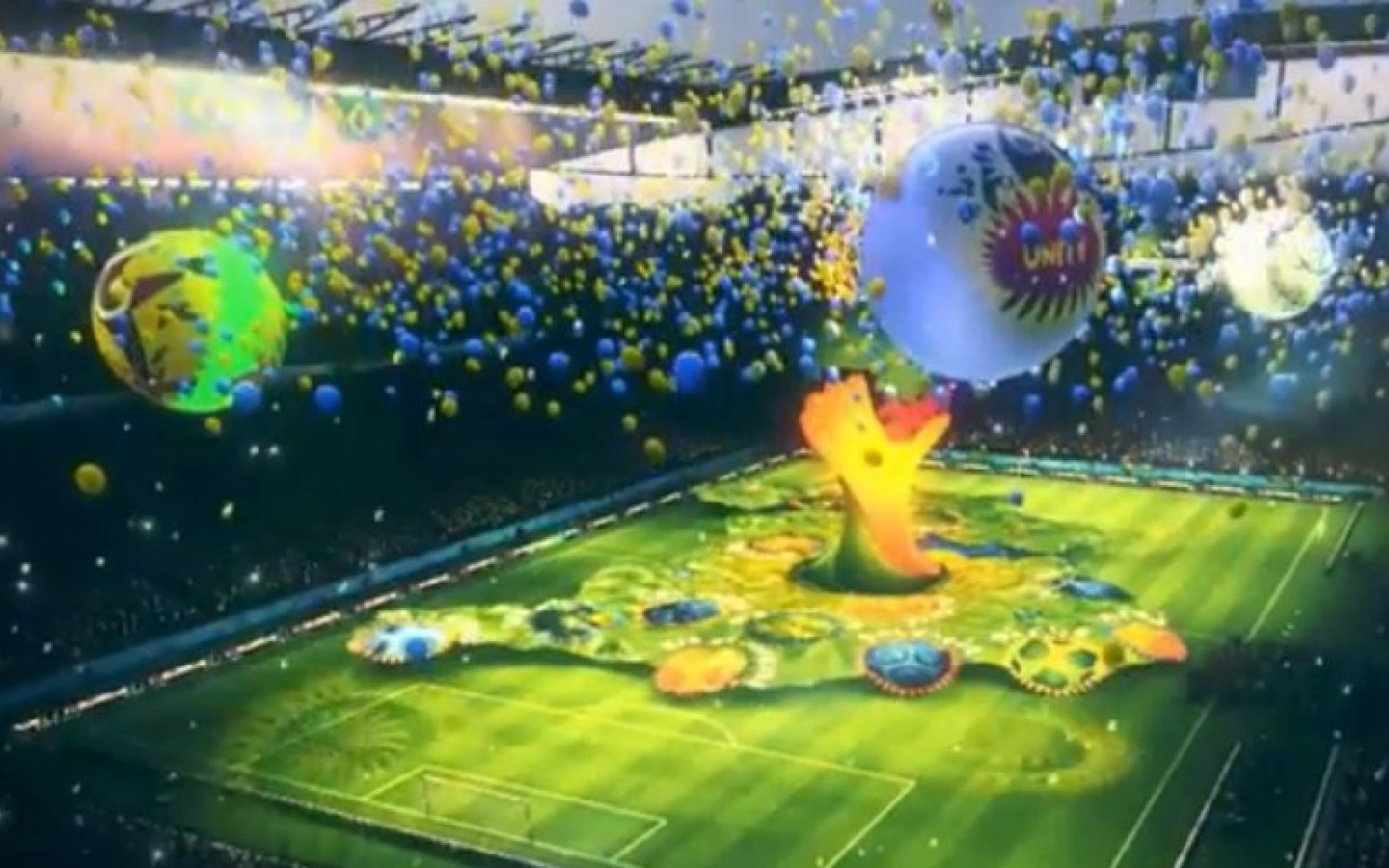 Церемония открытия на Чемпионате мира по футболу в Бразилии 2014