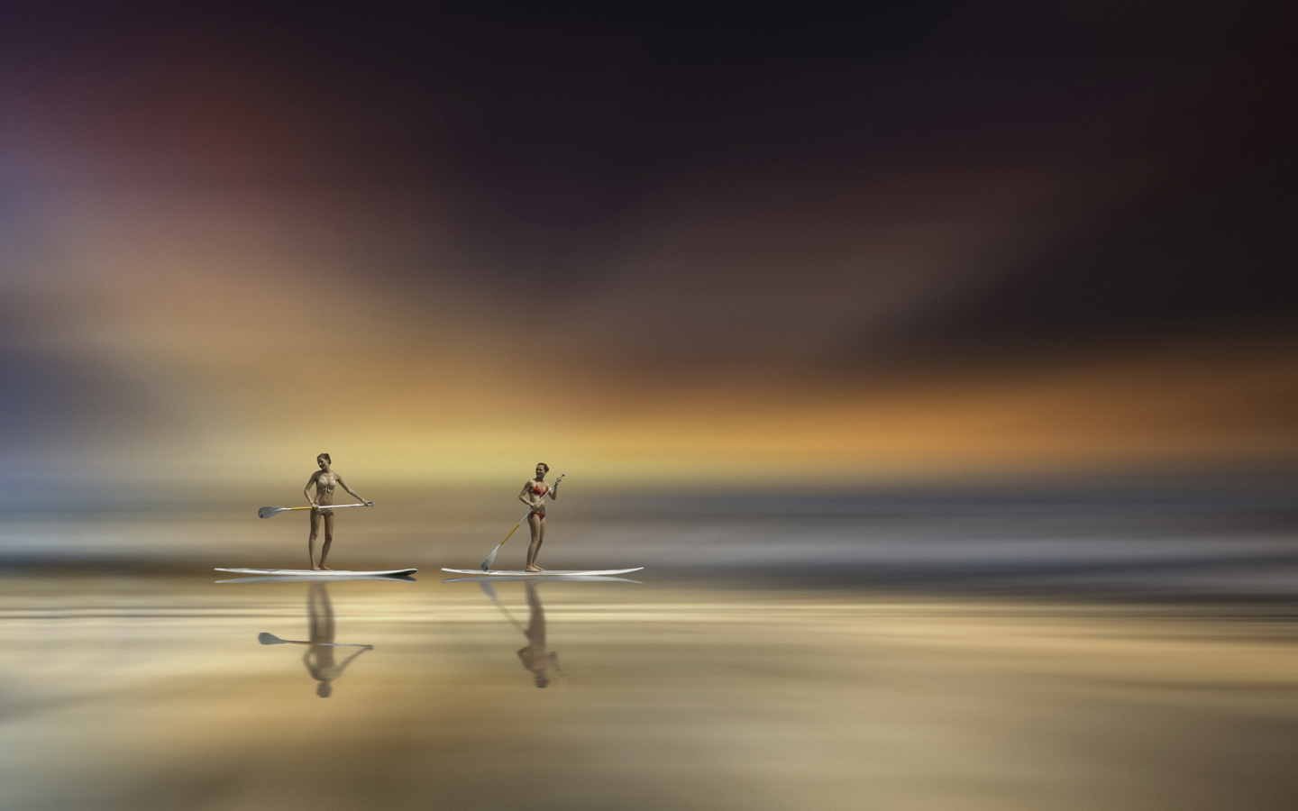 Девушки с веслами