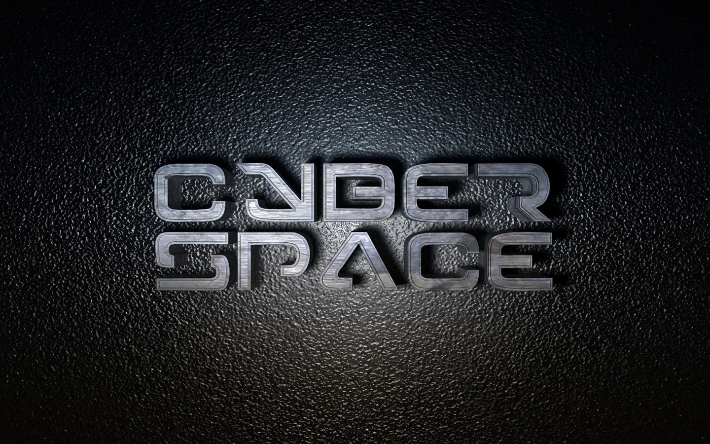 3Д надпись Кибер космос