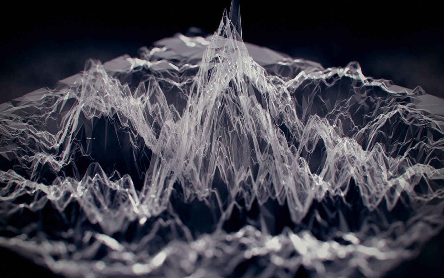 3Д модель горной местности