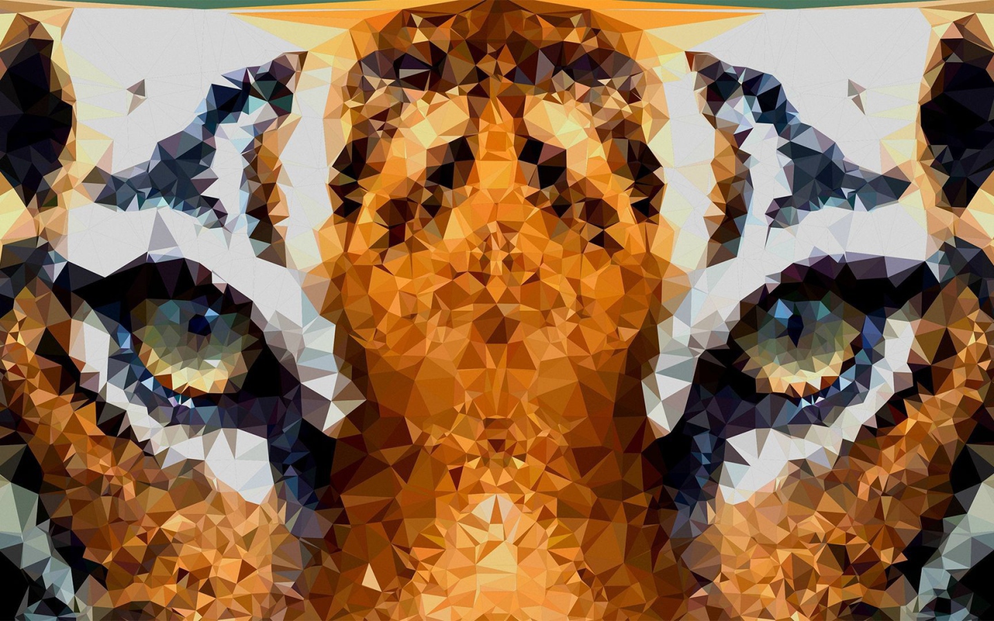 Морда тигра в 3Д графике