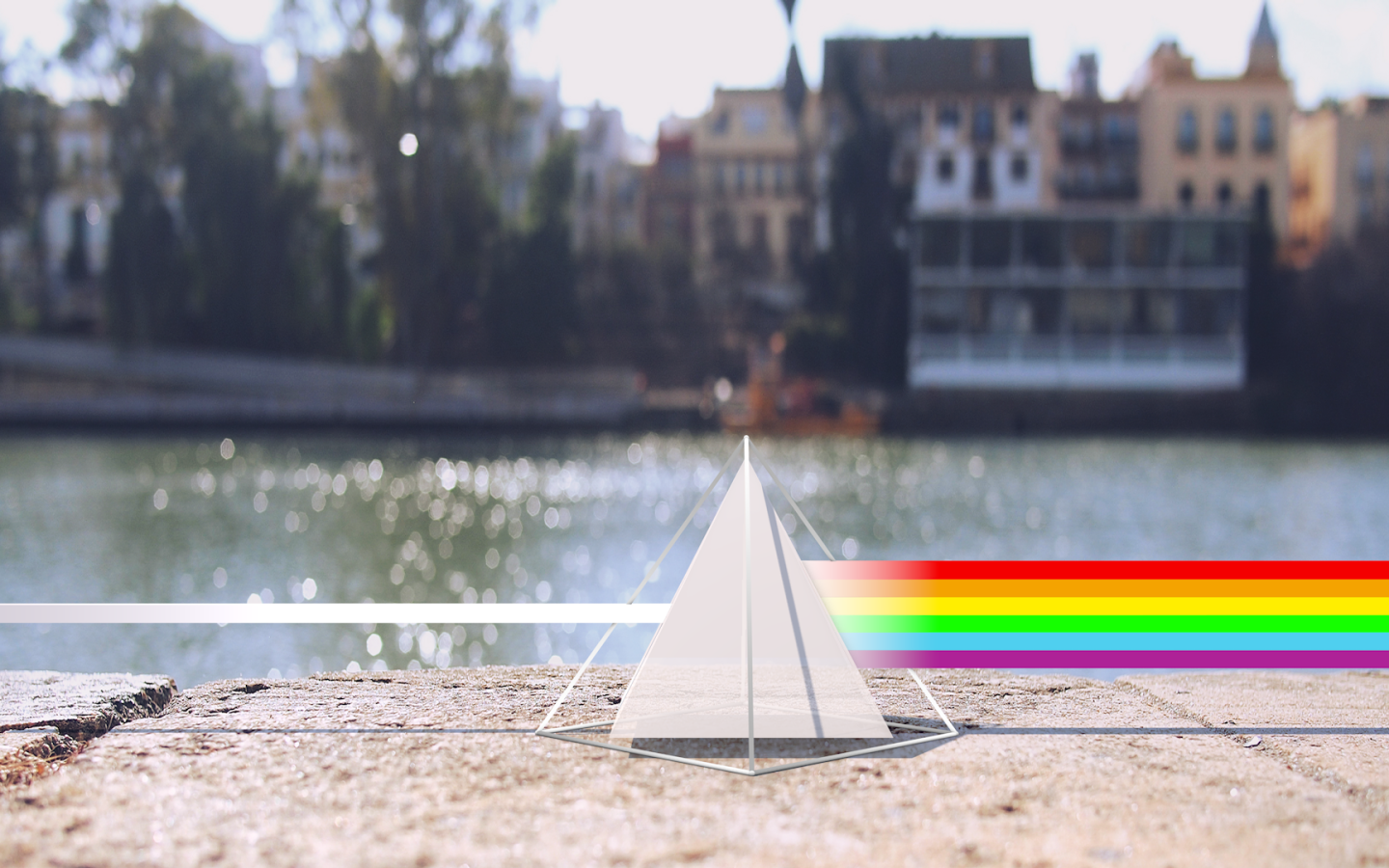 Призма на набережной, 3Д графика