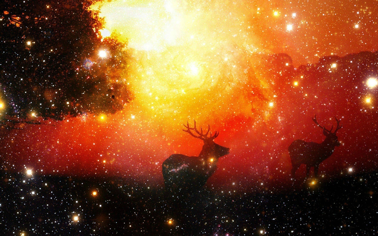 Олени среди звезд