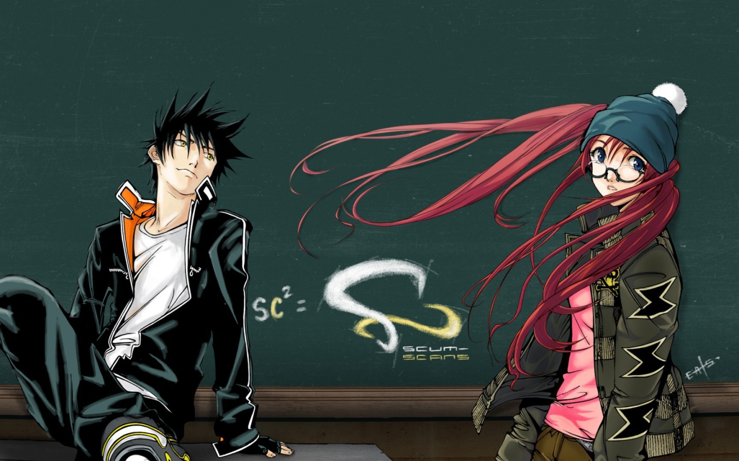 Парень и девушка из аниме Эйр Гир