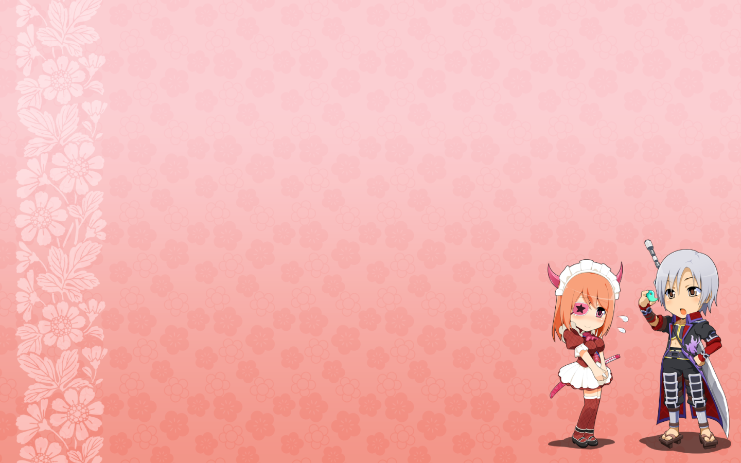 Парень и девушка в аниме Onigirl