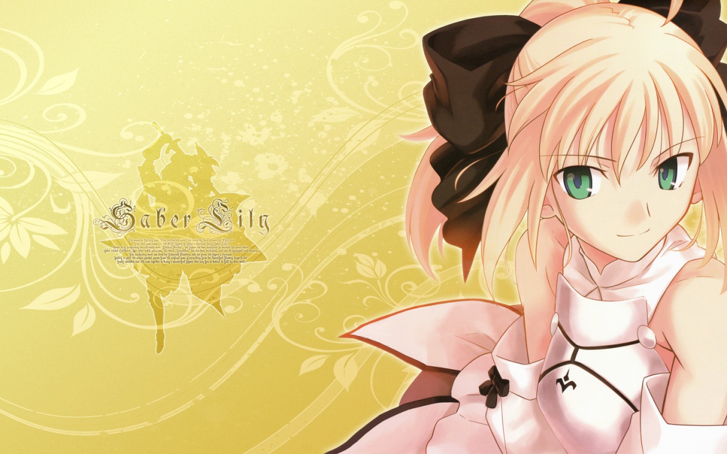 Девушка Сейбер из аниме Fate Series