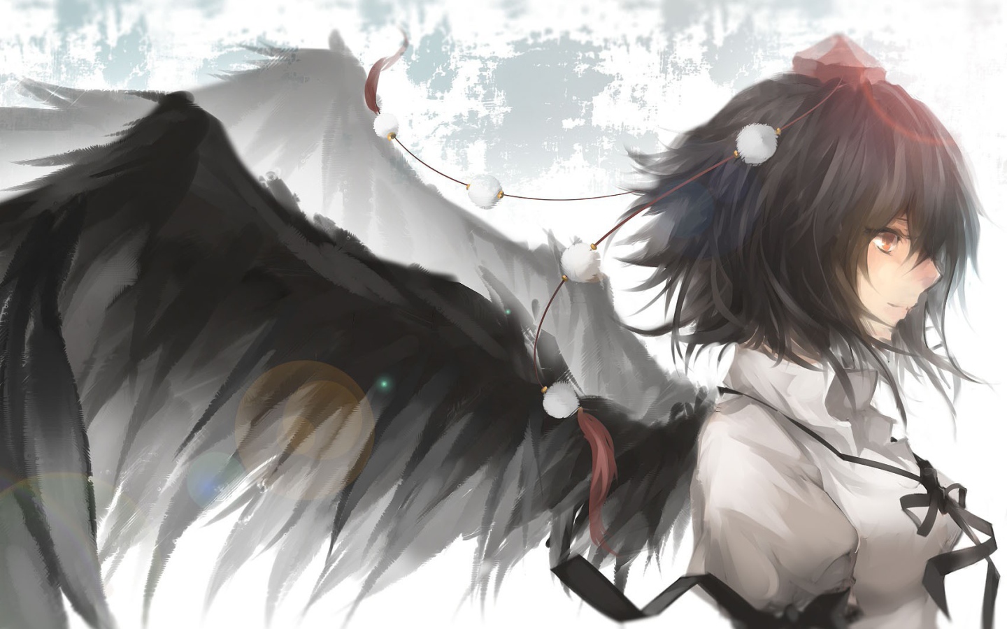 Черный ангел аниме Shameimaru Aya