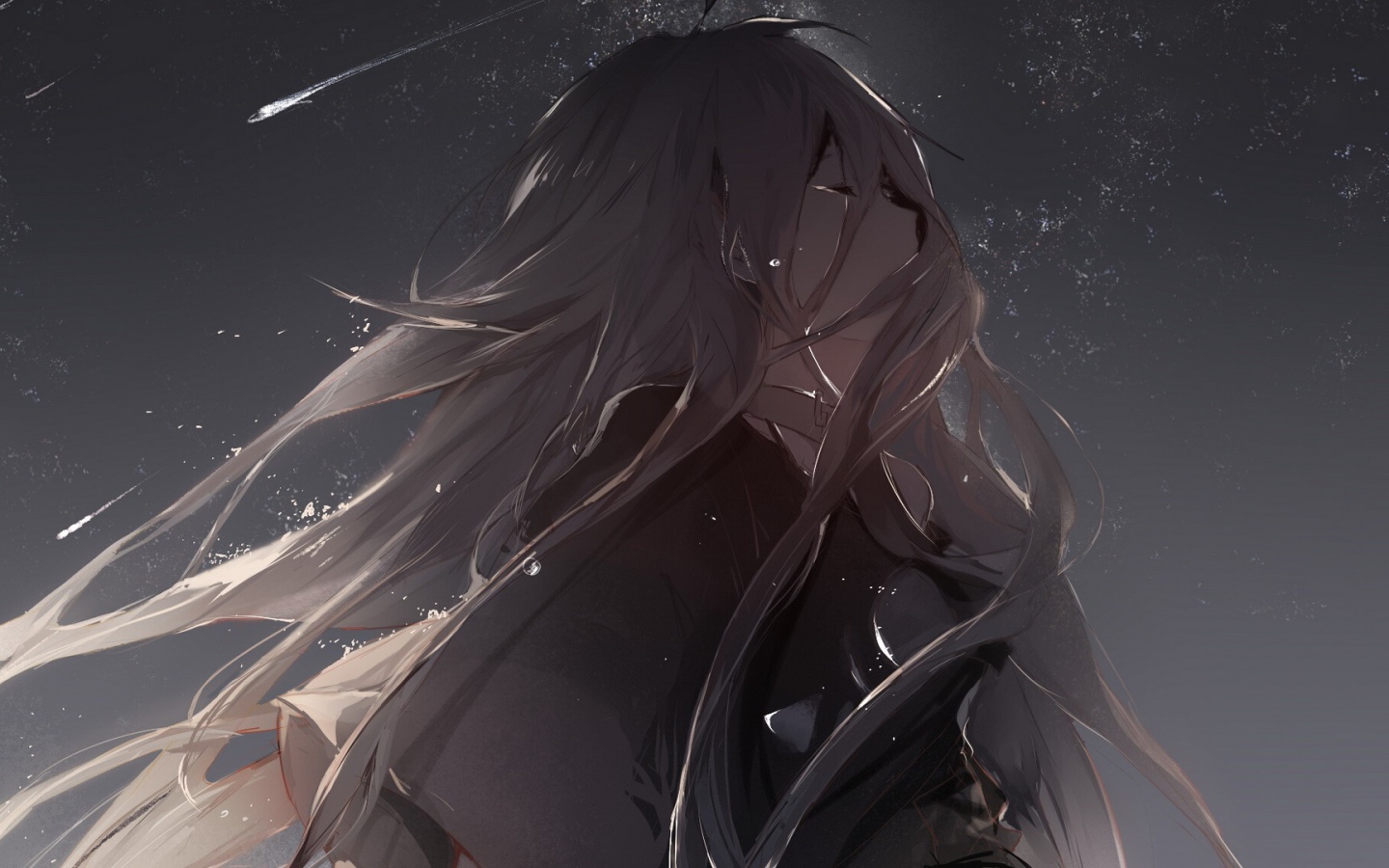 Плачущая девушка аниме