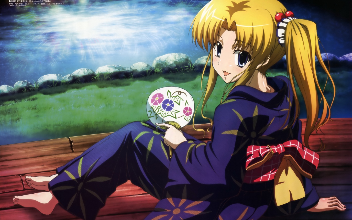 Девочка художница в аниме Эф - история воспоминаний