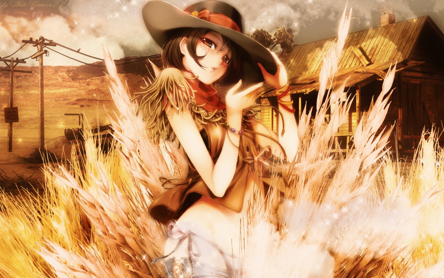 Девушка в шляпе, манга аниме