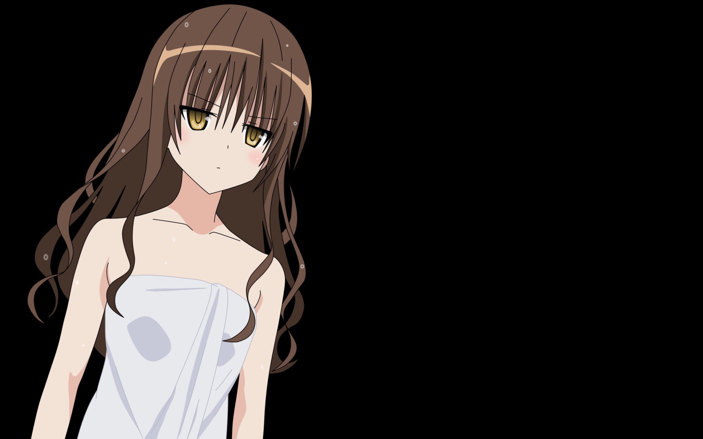 Девушка на черном фоне, аниме Любовь и прочие неприятности