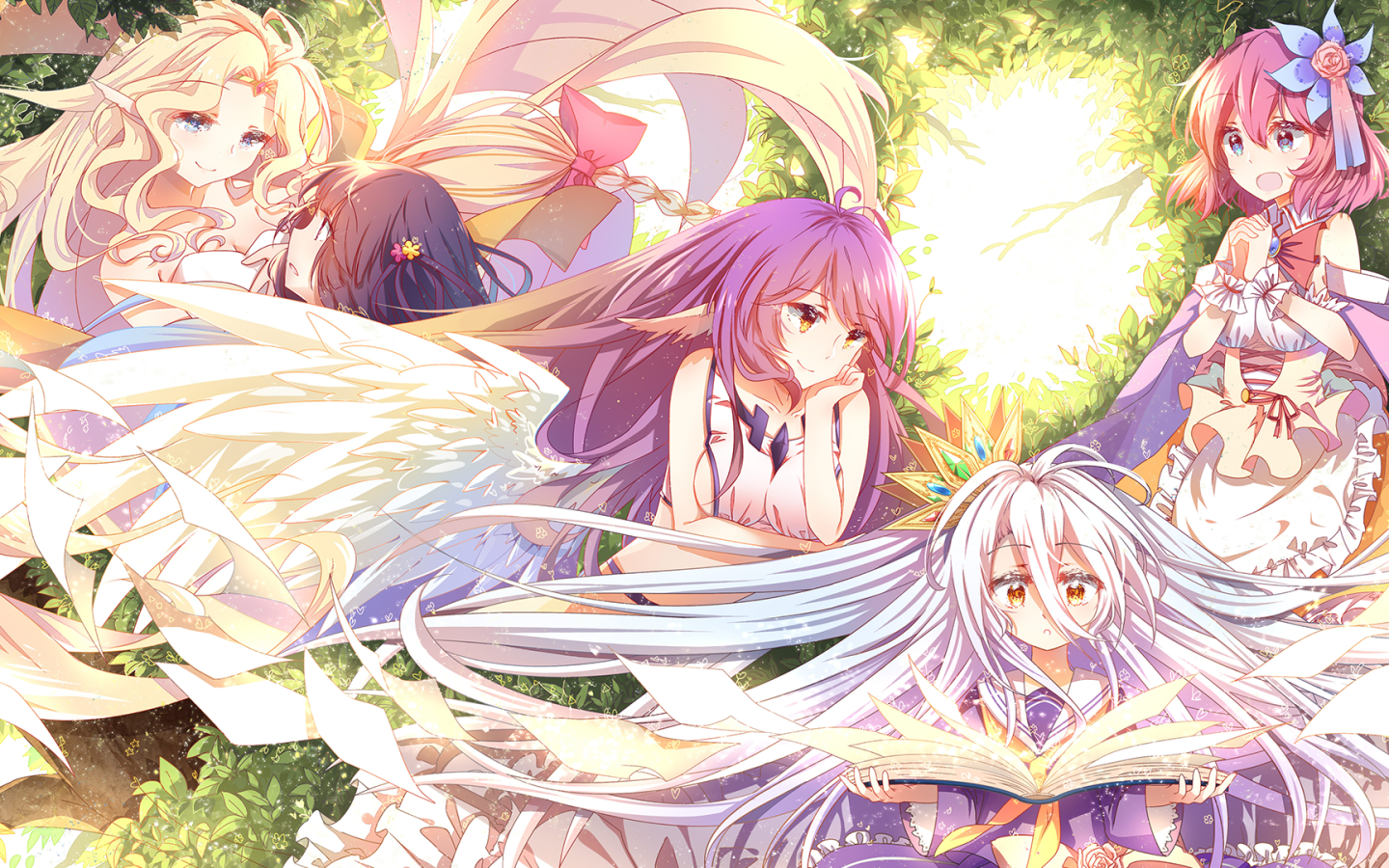 Девушки ангелы из мира аниме