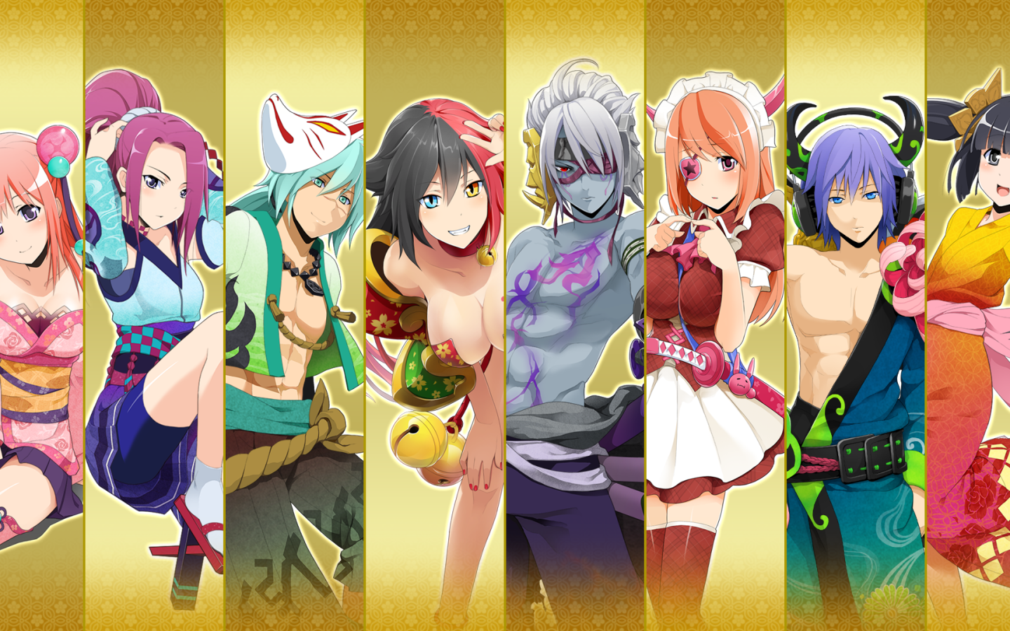 Девушки персонажи аниме Onigirl