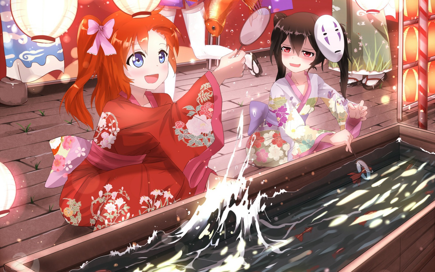 Девушки в аниме Унесённые призраками