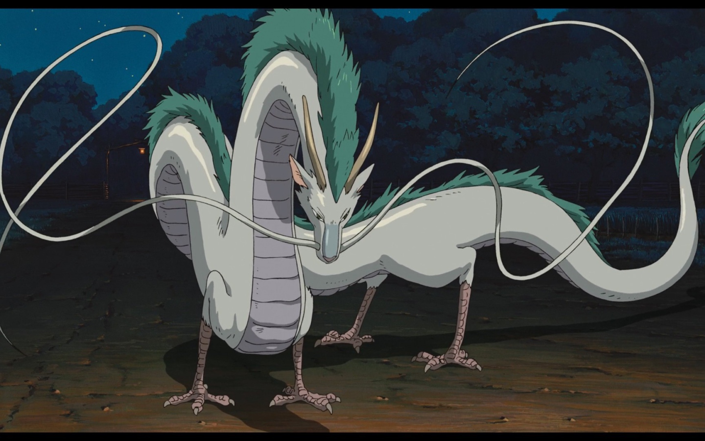 Зеленогривый дракон в аниме Унесённые призраками
