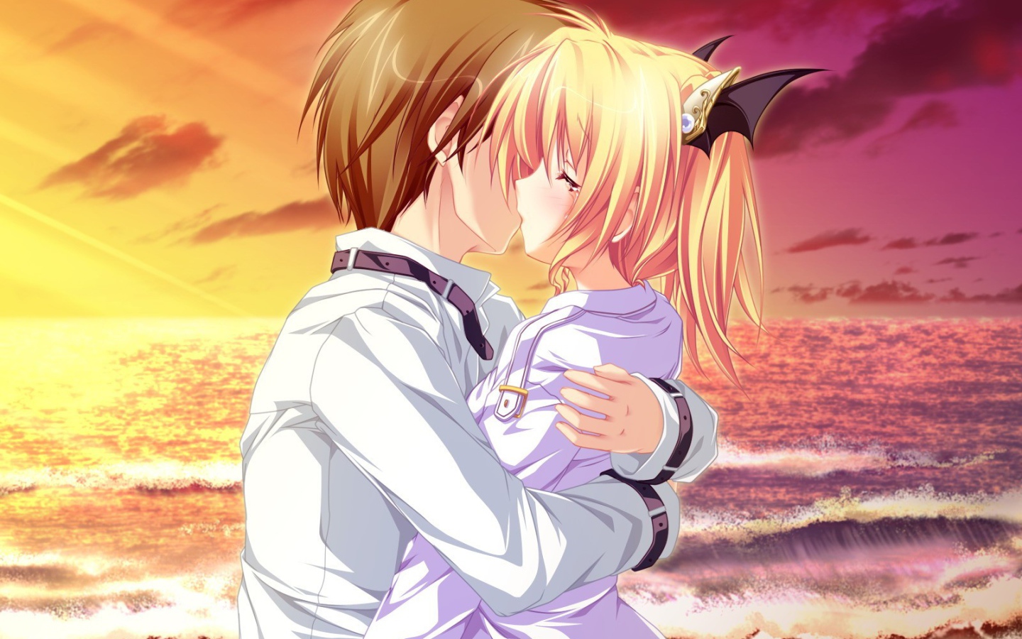 Объятия в аниме Magus Tale