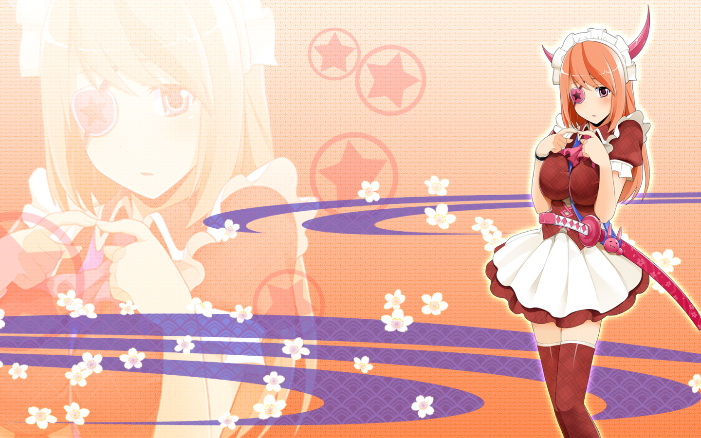 Милая девушка в аниме Onigirl