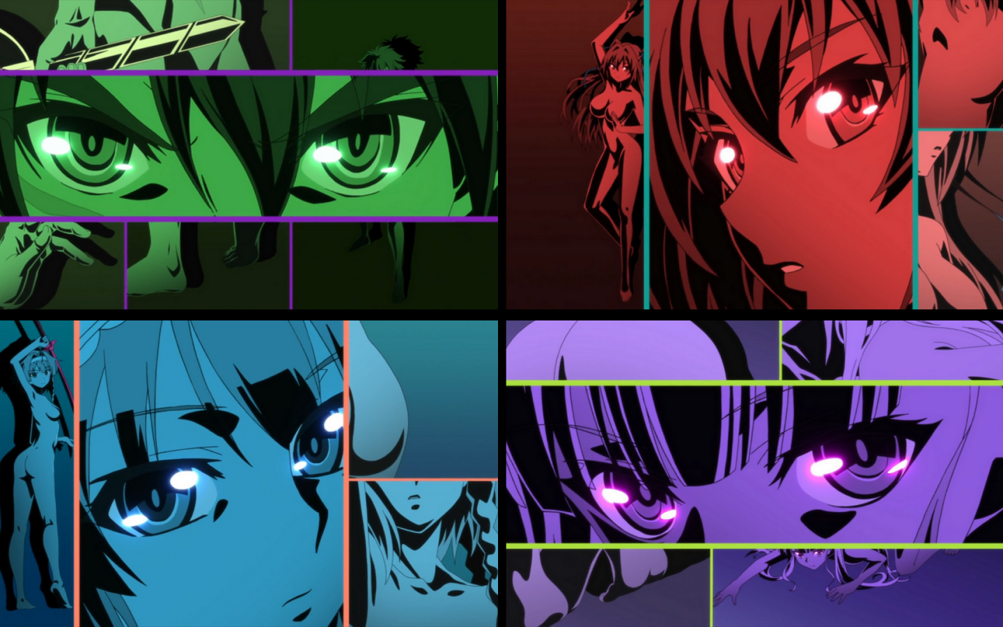 Лица героев аниме