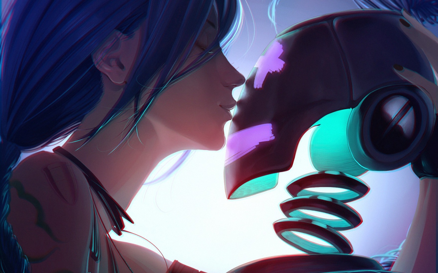 Девушка влюбилась в робота, аниме