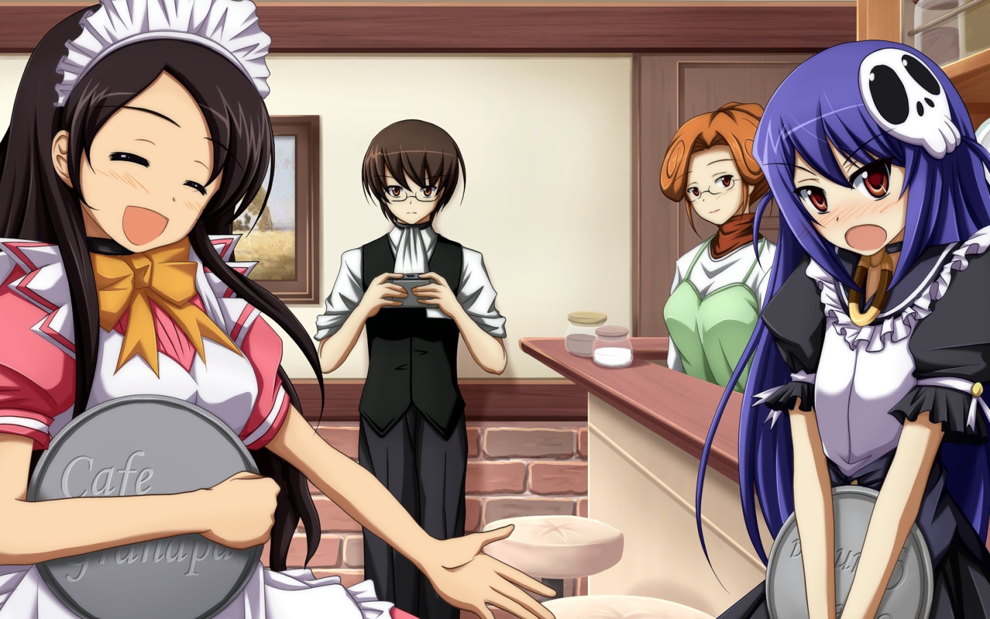 Кадр из аниме Одному лишь Богу ведомый мир