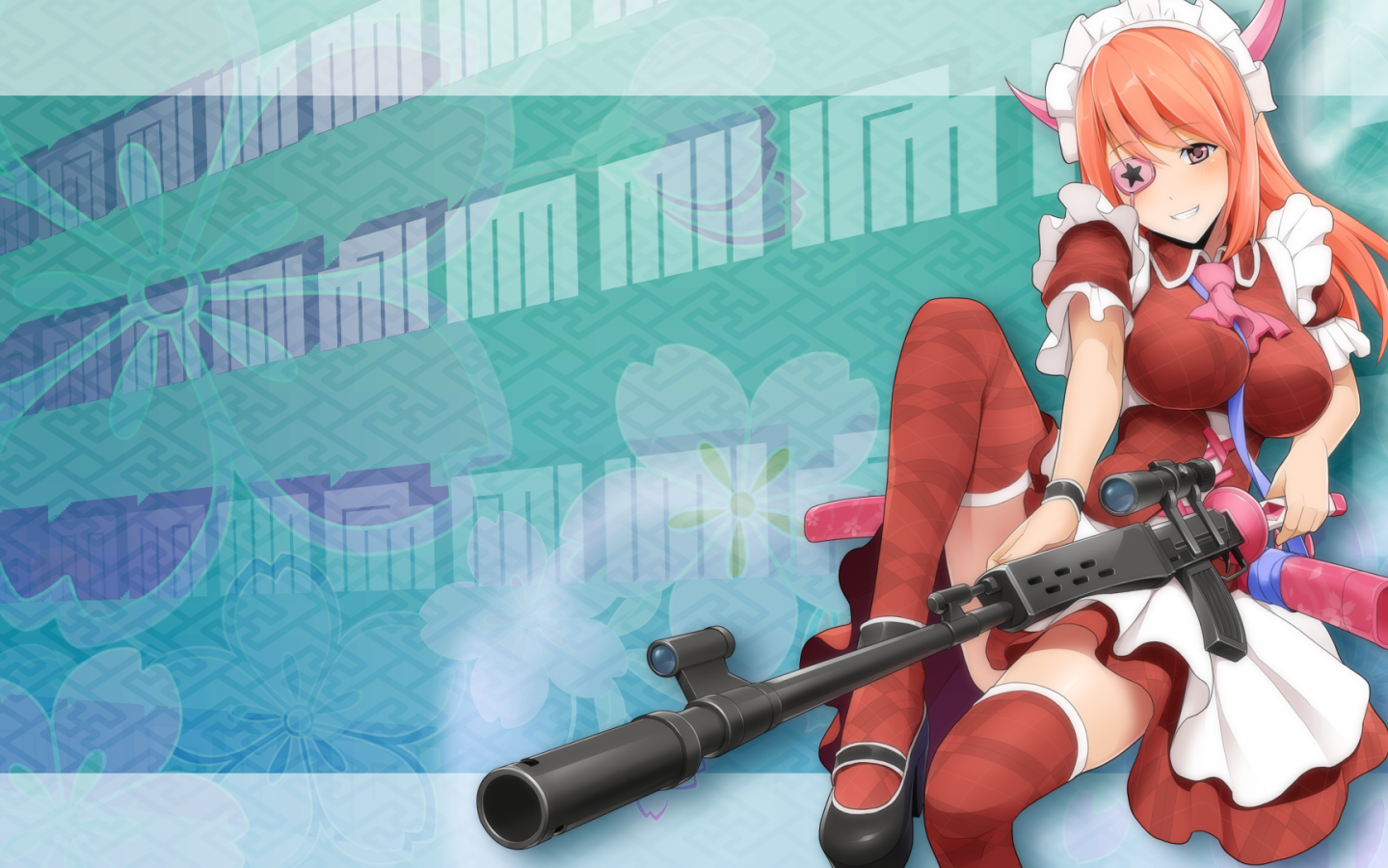 Девушка снайпер в аниме Onigirl