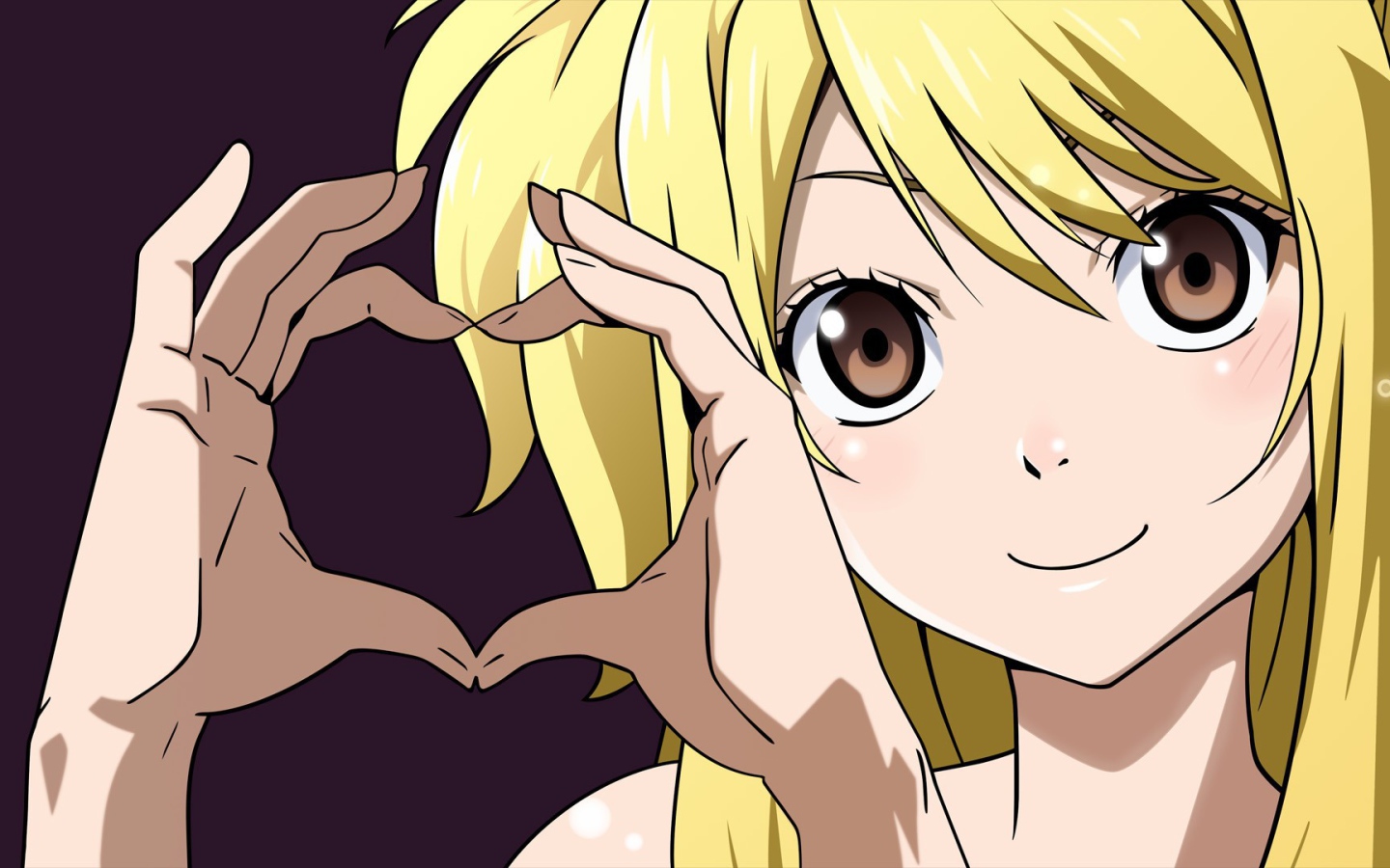 Милая девочка из аниме Сказка о хвосте феи