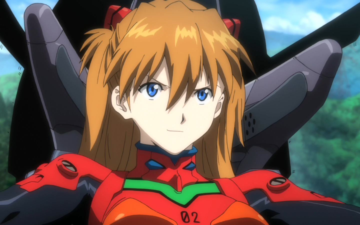 Девушка из аниме Neon Genesis Evangelion