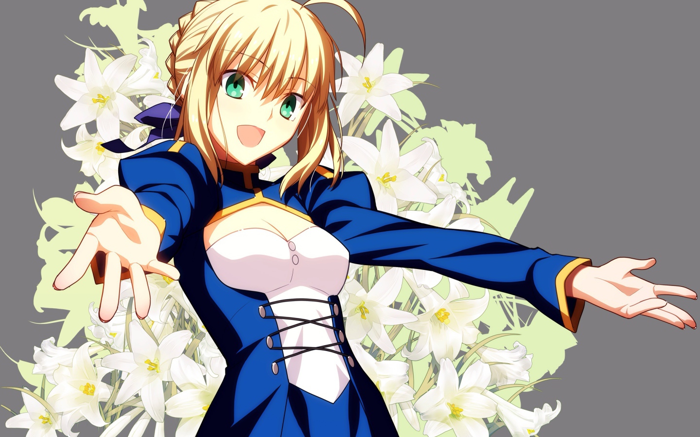 Девушка в цветах, аниме Ночь прибытия