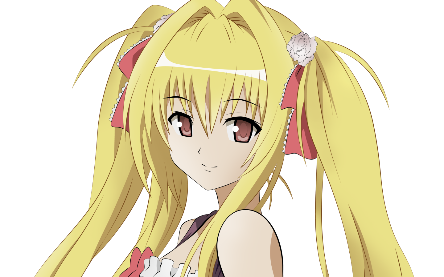 Девушка с желтыми волосами в аниме Любовь и прочие неприятности