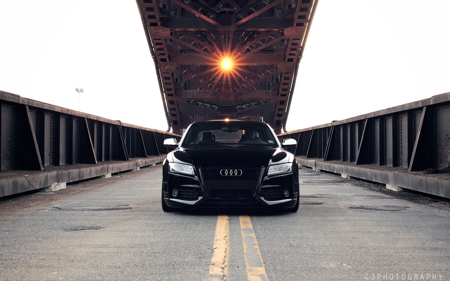 Black Audi RS5 for drawbridge