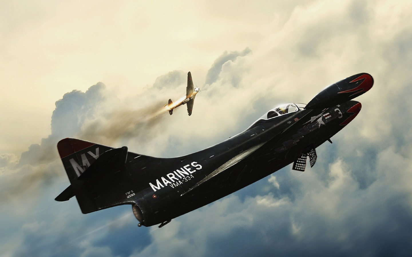 Черный самолет морской авиации