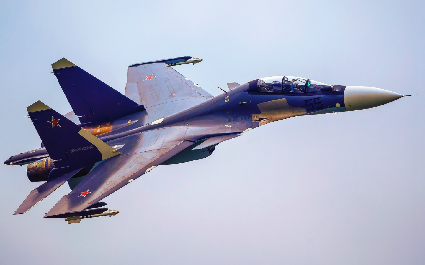 Военный самолет Су-30СМ