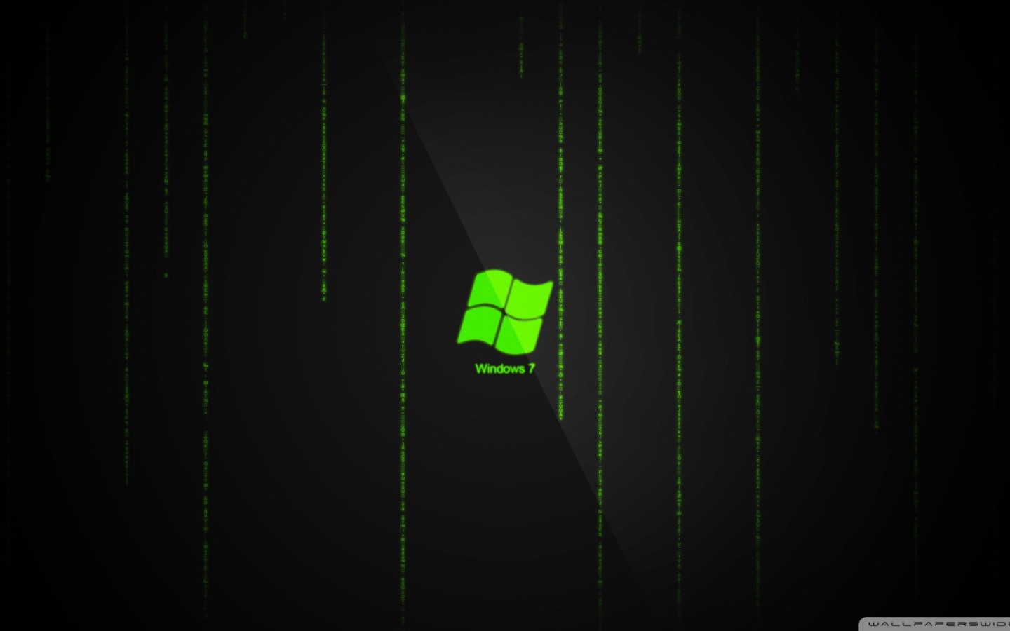 Кислотный логотип Windows, черный фон