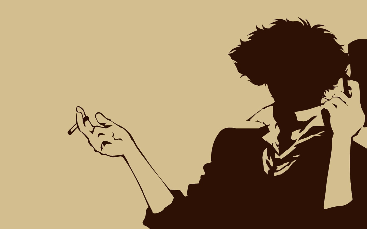 Аниме Ковбой Бибоп, коричневый фон