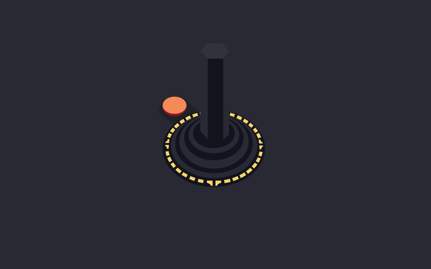 Джойстик Атари, черный фон