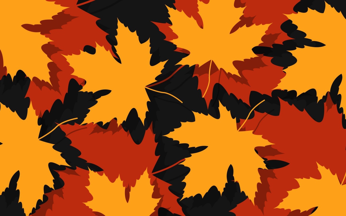 Фон из желтых кленовых листьев