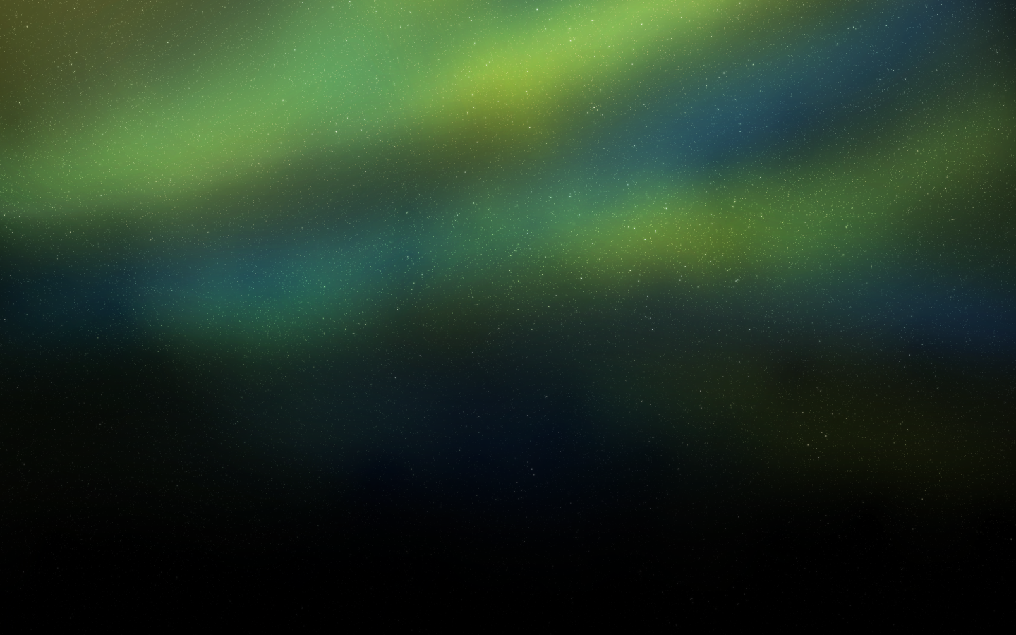 Сине зеленый фон звездного неба