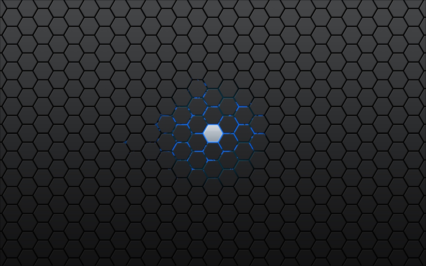 Голубая ячейка в черной структуре