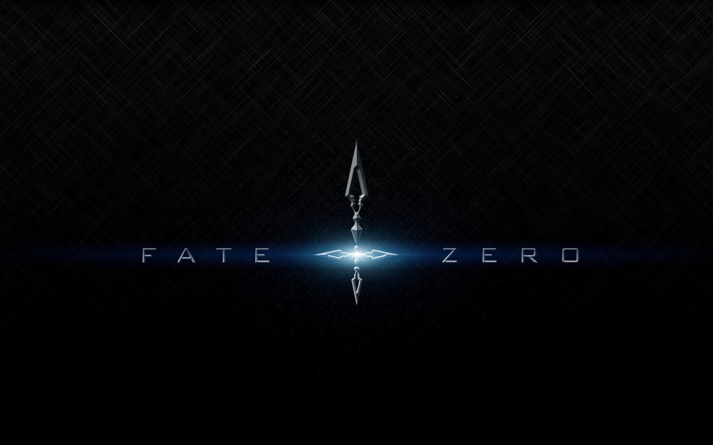 Голубые буквы, аниме Fate-Zero