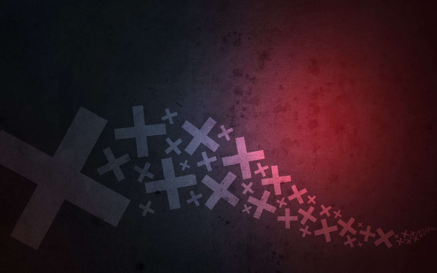 Крестики на темном фоне