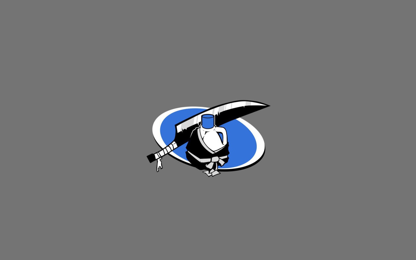 Столовые приборы, серый фон