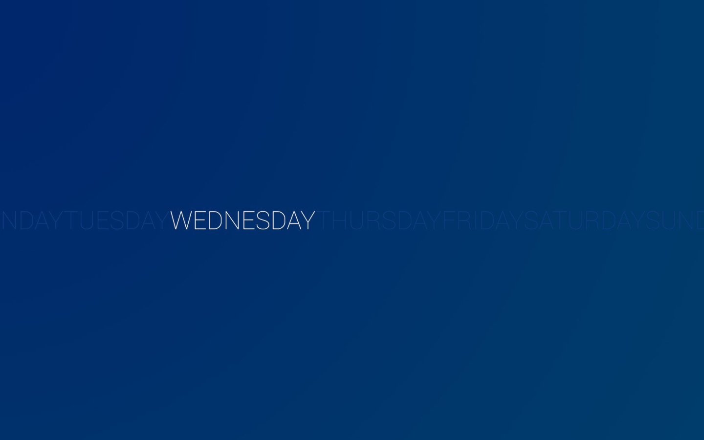 День недели среда