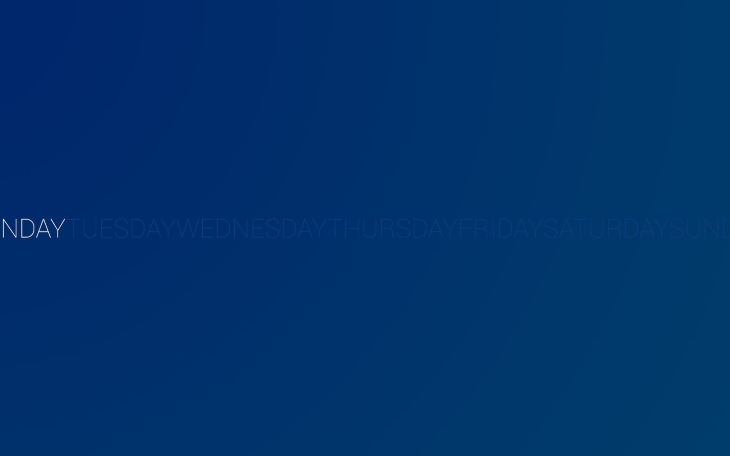 День недели понедельник