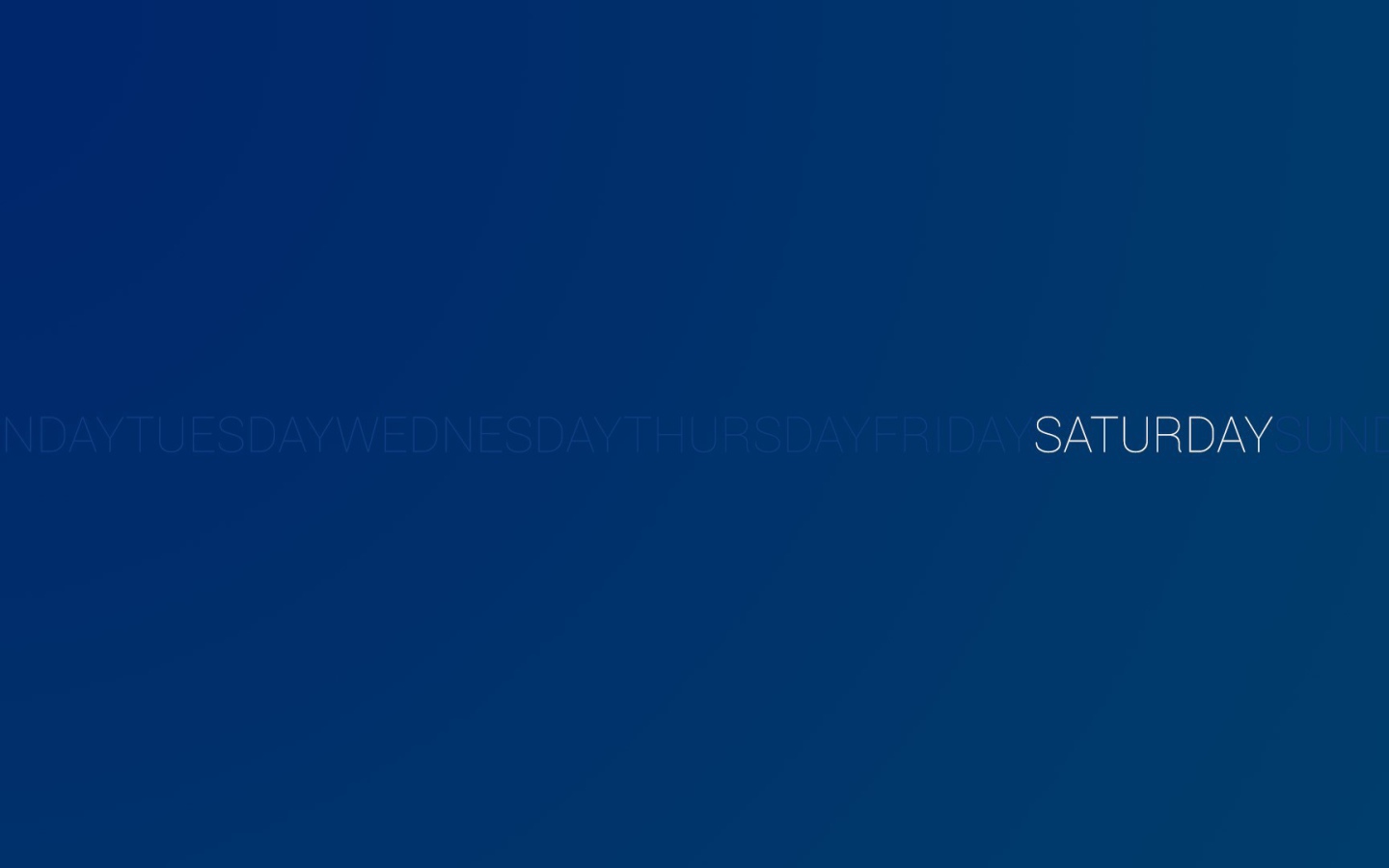 День недели суббота