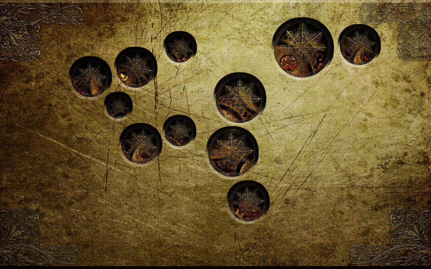 Декоративная плита из металла