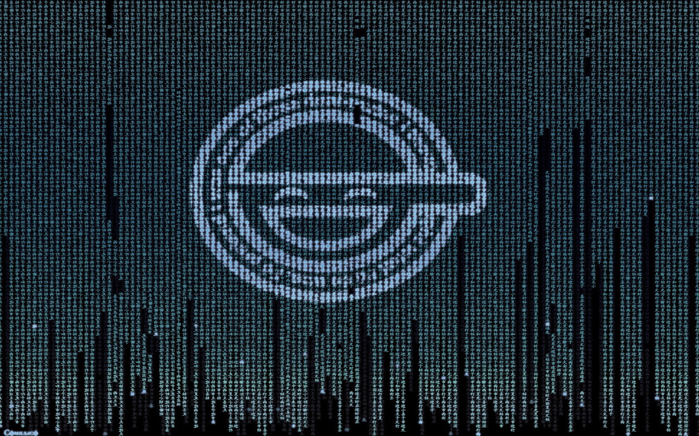 Цифровой фон, аниме Призрак в доспехах