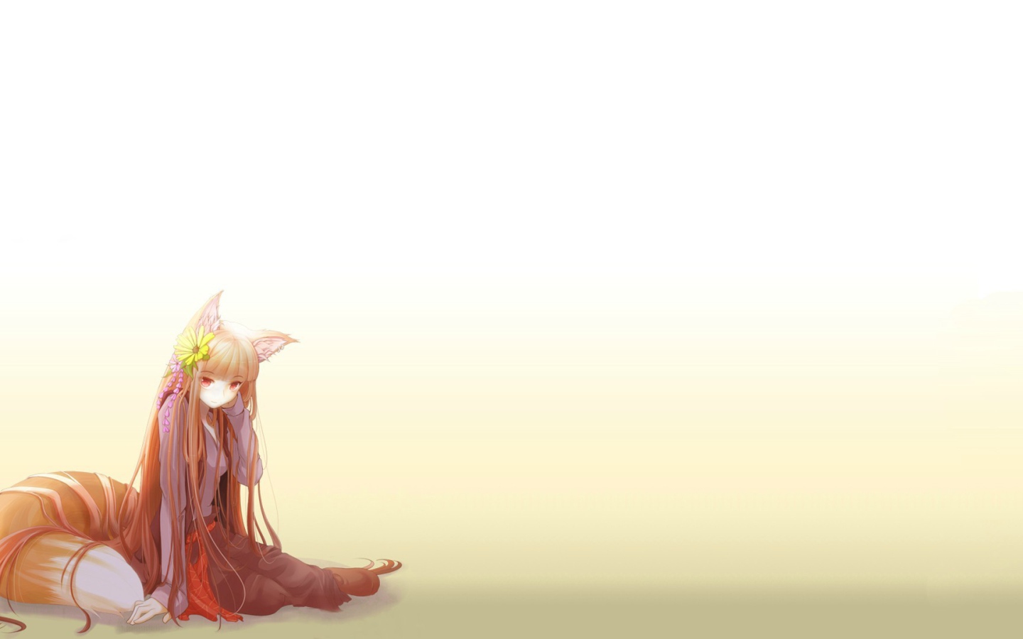 Девушка с хвостом, аниме Волчица и пряности