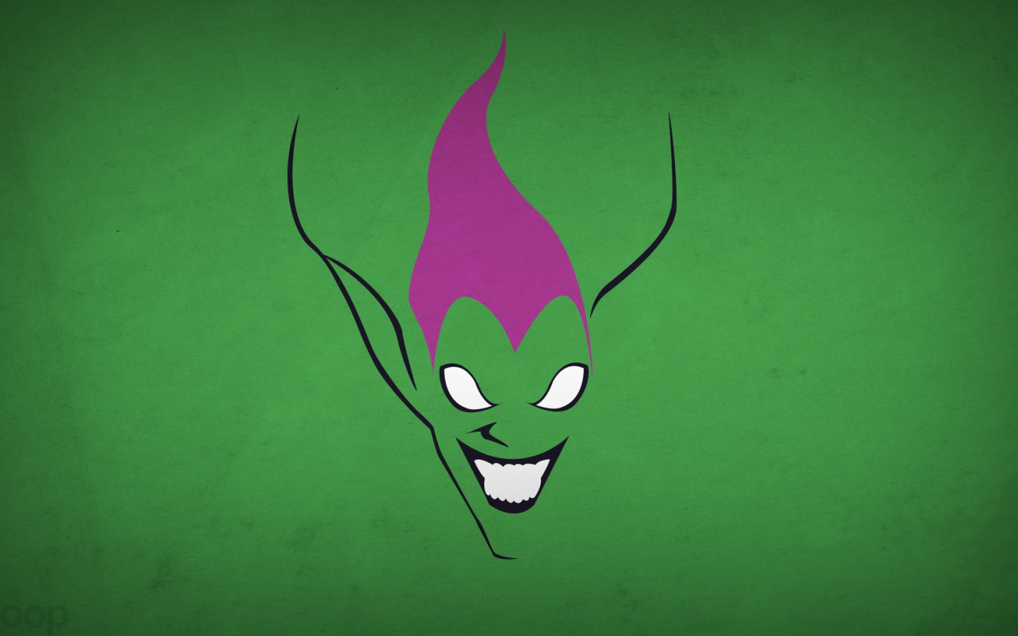 Зеленый Гоблин, зеленый фон