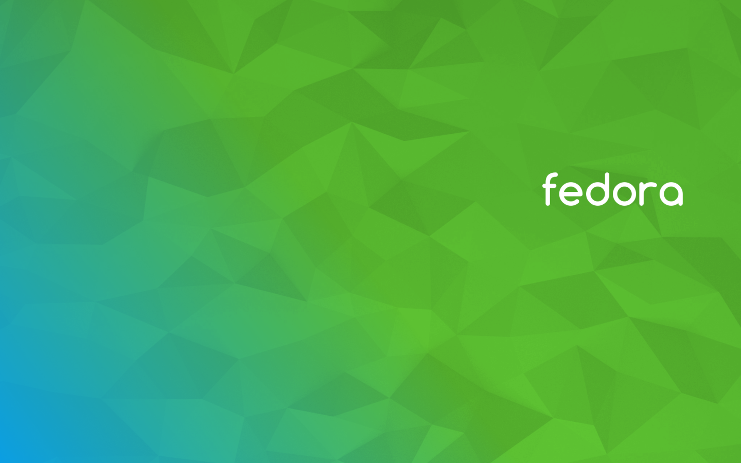 Зеленый фон Fedora