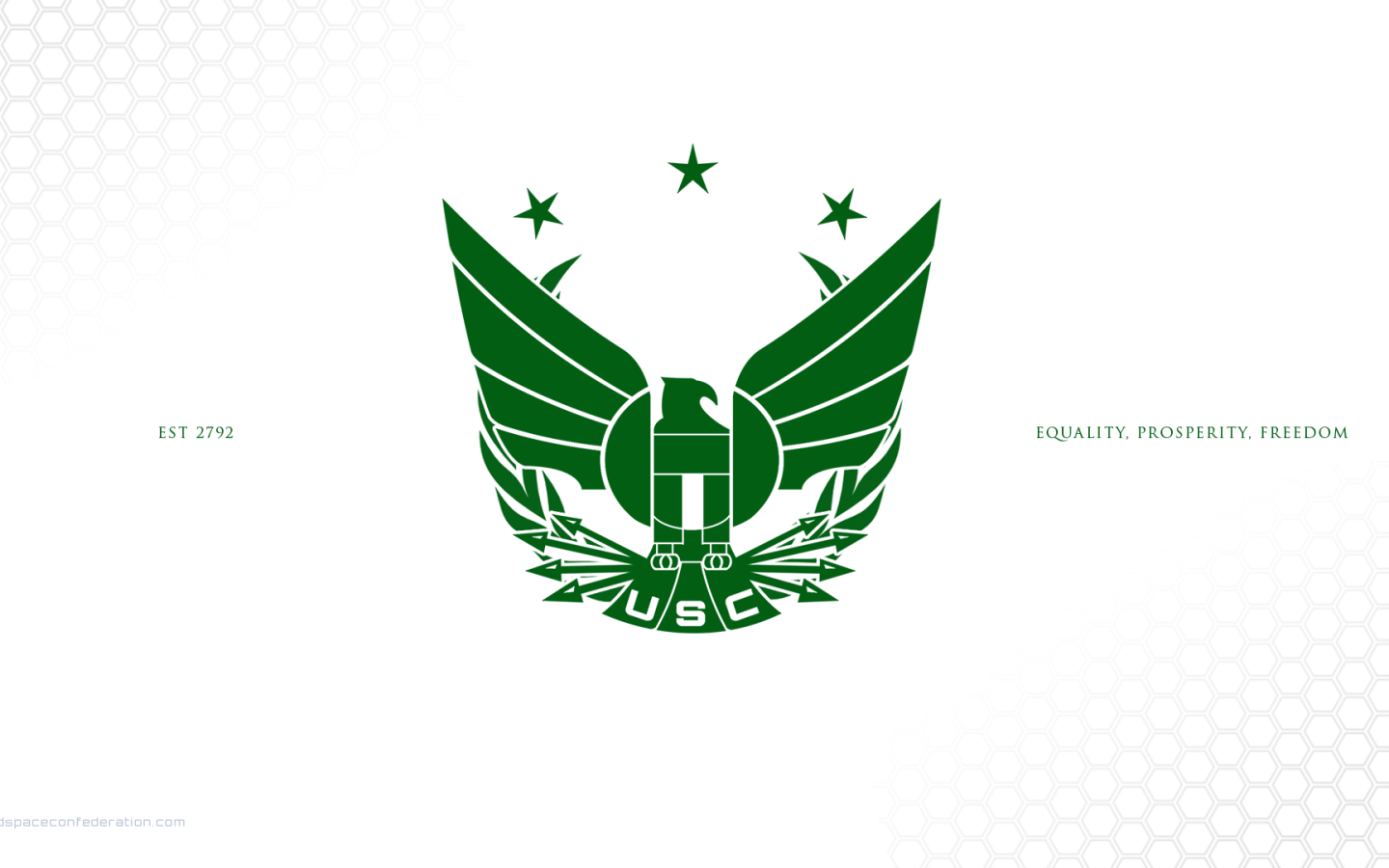 Зеленый логотип Объединенной Космической Федерации